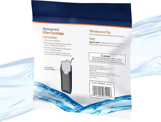 Aqueon Replacement Filter Cartridges, Fish Filters, Extra Small - 3 Pack