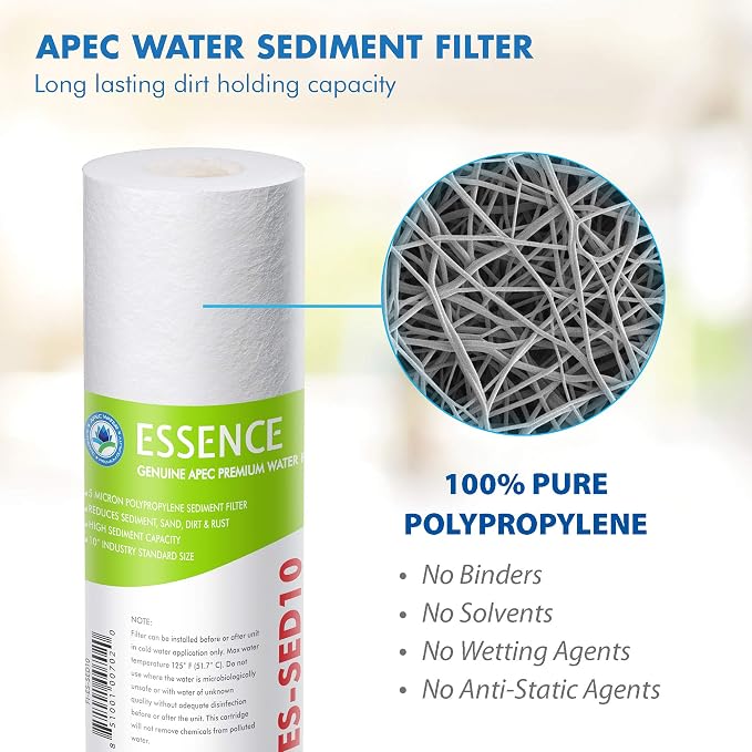 APEC Water Systems Tank-4 4 Gallon Water Storage Tank and Filter-Set-ES High Capacity Replacement Pre-Filter Set for Essence Series Reverse Osmosis Water Filter System