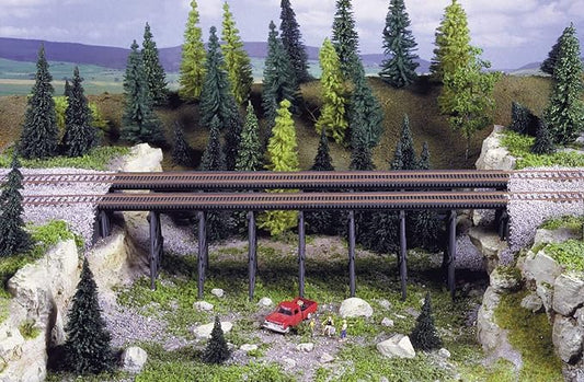Walthers Cornerstone Series Kit HO Scale Trestle w/Steel Deck Girder Bridge