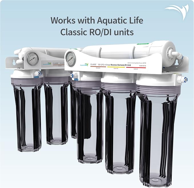Aquatic Life Reverse Osmosis 10” Replacement Filter Cartridges Kit (Carbon Plus Chloramine)