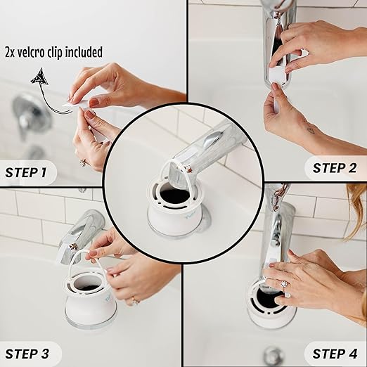 Tubo Bath Filter 2.0-8 Stage Bath Filter for Tub Faucet, Bathtub Water Filter Removes 99% Chlorine & Contaminants, BPA-Free Water Filter for Bathtub, Healthy Skin & Hair, Bath Filter for Baby