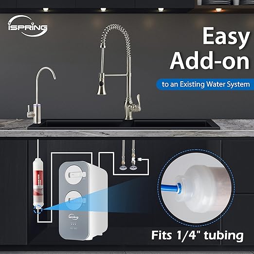 iSpring RCC7 75 GPD 5-Stage RO System & FA15 Alkaline Mineral Filter Cartridge Bundle