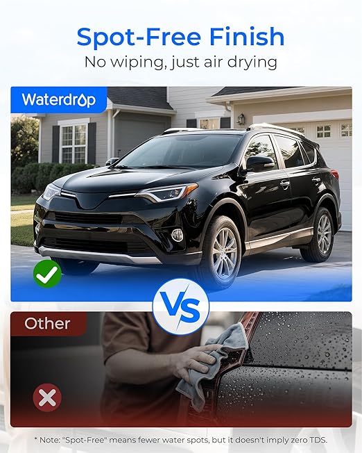 Waterdrop Hard Water Filter for Hose Car Wash, Water Deionizer for Car Washing, Window, Boat, Marine, Motorcycle, Yard Cleaning, Wash Spot Free, 4 Pack