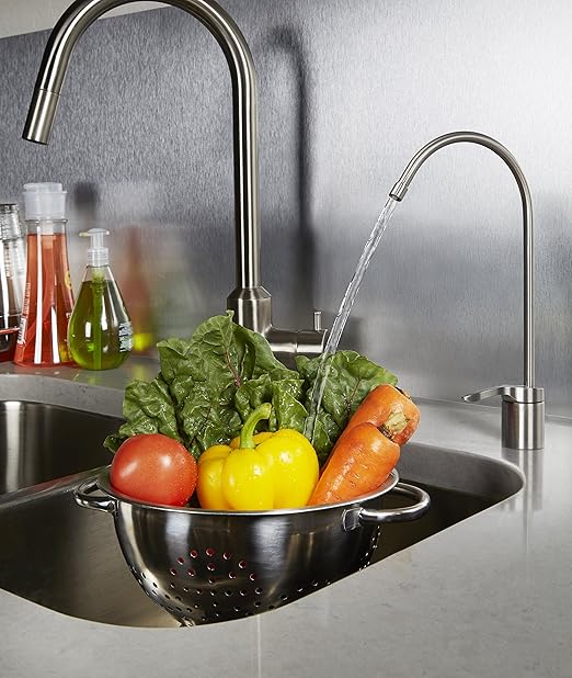 Home Master TM-ERP-L Undersink Reverse Osmosis System, 4.5s Fill Rate, 1:1 Waste Ratio, 8.5” catalytic carbon, 99% rejection hi-perf DOW membrane 18gpg, Lux Faucet, Fridge Kit, 5-year limited parts