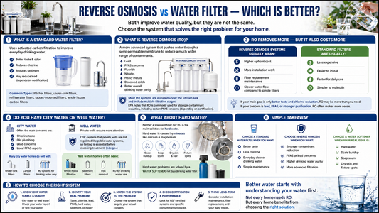 Reverse Osmosis vs Water Filter | Which One Is Right for Your Home?