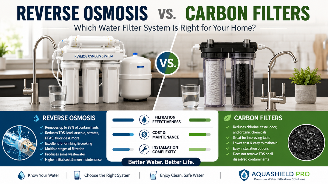 Reverse Osmosis vs Carbon Water Filters: Which One Is Right for Your Home?