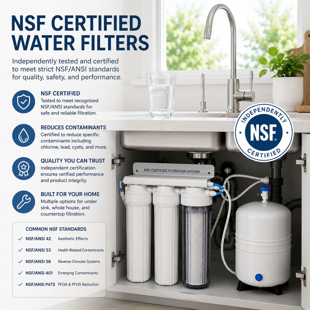 NSF Certified Water Filters