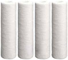 CFS Polypropylene Sediment Water Filters for W5P, AP110, 5 Micron, 4 Pack | Also fits P5, WFPFC5002, CFS10, WHKF-GD05 & any standard 10 in RO unit or housing; reduces sand, dirt, silt & rust
