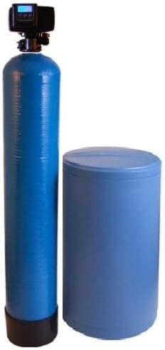 Fleck 5600 SXT Meter Demand Water Softener Grain Capacity 10% Commercial Grade Cation Resin (80,000, Blue)