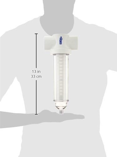 Rusco 1-1/2-140-F Polyester Screened Spin-Down Filter System, White (Pack of 2)