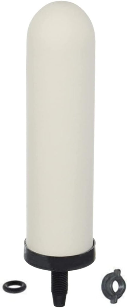 HUINING 7-inch Replacement Ceramic Filter Candle with Activated Carbon for Countertop Gravity Water Filter System and Cooler Filtration Systems
