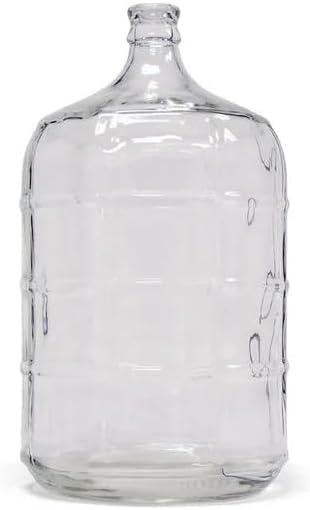 5 Gallon Glass Water Jug | Plastic‑Free Pure Water Storage Bottle | BPA‑Free, No Microplastics, Reusable Glass Container for Drinking Water, Fits Home Water Dispensers
