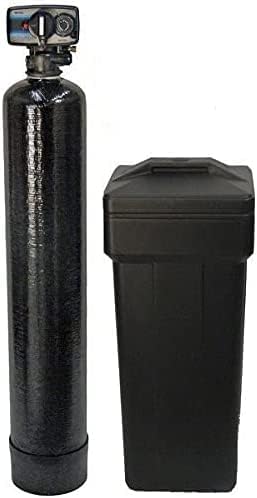 Fleck 5600 Mechanical Metered Upgraded 10% High Quality Resin 48k (48,000 grains) Whole Home Metered On Demand Water Softener (Ships loaded) (BLACK)
