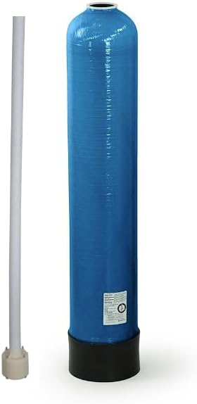 USA Made 12"x52" Mineral Resin Tank for Filters or Water Softeners, 2cuft tank, Riser Tube Included (Blue)