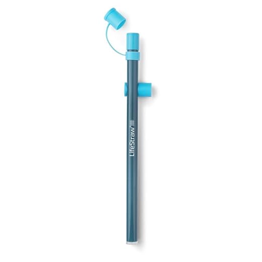 LifeStraw Sip Essential — BPA-Free Reusable Filter Drinking Straws, Removes Microplastics, Bacteria and Parasites for Travel and Everyday Use, 3-Pack