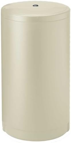 Water softener salt tank brine tank inches with safety float (18x40 Inches Round, Almond)