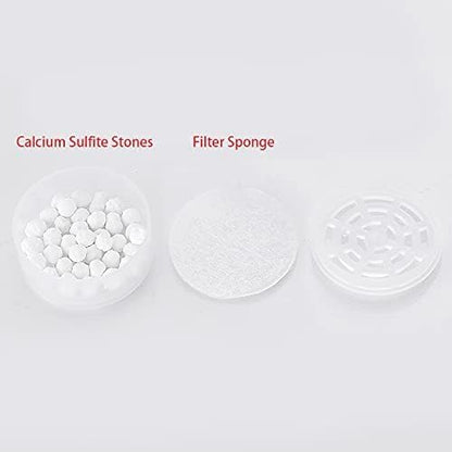 4pcs Shower Head Replacement Filter Cartridge - Chlorine & Flouride Shower Filter and Reduces Dissolved Solids - Hard Water Filter for Water Softener Shower Head
