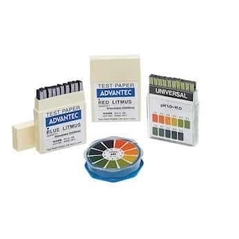 Advantec Universal pH Test Paper; pH Range 1 to 11; 10 Booklets of 20 Strips