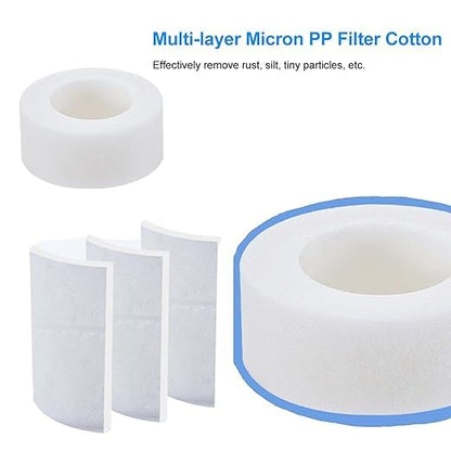 5 Pcs Sink Water Faucet Filter Cartridge Replacements,Sink Water Filter Faucet Water Filter, Removes Chlorine Fluoride Heavy Metals,Soften Hard Water