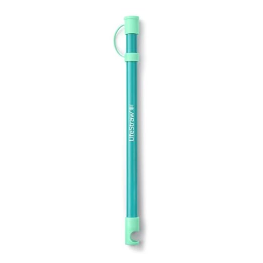 LifeStraw Sip Essential – Lightweight Water Filter Drinking Straw, Removes Bacteria, Parasites and Microplastics, Seaglass