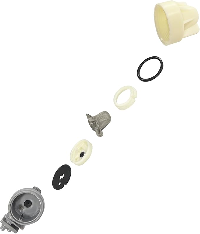 7187065 7253808 Water Softener Nozzle and Venturi Assembly Replacement for G-E Ken-more Mor-ton Whirl-pool North-Star R-heem 7214969 7165704 7238450 WS15X10027 WS15X10046 Gasket Kit