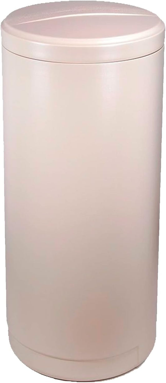AFWFilters Water Softener Salt Tank Brine Tank with Safety Float Assembly Included, Various Sizes and colors available, Fleck Water Softener Tank Replacement (Almond, 18x40 Inches Round)