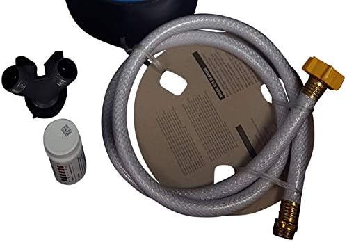 16,000 Grain Mobile Soft Water RV, Portable Softener, Premier Tank Head with 2” Salt Port, NSF 61 Brass GHC, for RV, Car Wash, Boating and Home use. with 4ft-1/2 ID Hose, Test Strips, and 'Y' Valve