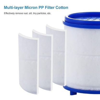 5 Pack Sink Water Faucet Filter Cartridge Replacements,Sink Water Filter Faucet Water Filter, Removes Chlorine Fluoride Heavy Metals,Soften Hard Water