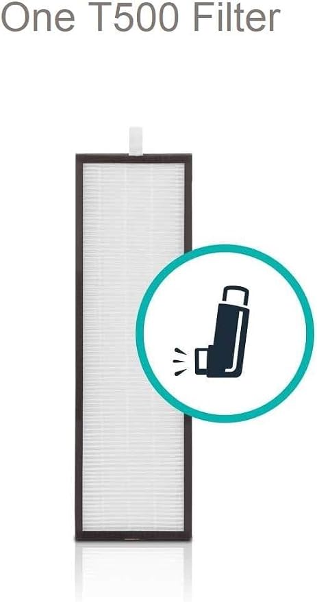 Alen Air Filter TF60-Pure Replacement HEPA Filter for T500 Air Purifier - Captures Allergens, Dust, & Mold (1 Filter) | For Allergens, Dust, Viruses, Dander, Fur. Medical-grade HEPA Filter with Carbon Catalyst Blend - FOR T500 AIR PURIFIER ONLY