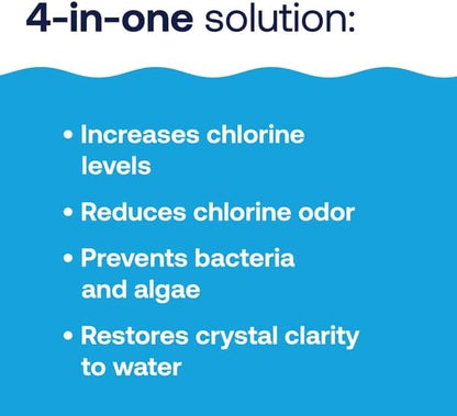HTH 52065 Pool Care Shock Advanced, Swimming Pool Chemical - Cal Hypo Formula, Prevents Bacteria & Algae, Restores Crystal Clear Water - Shock Treatment, 1lb Packs (24 Packs)