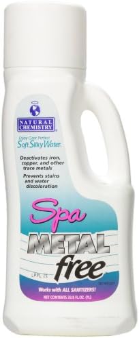 Natural Chemistry Spa Metal Free, 1 L, Single, Prevents Stains and Water Discoloration, Deactivates Iron, Copper & Other Trace Metals