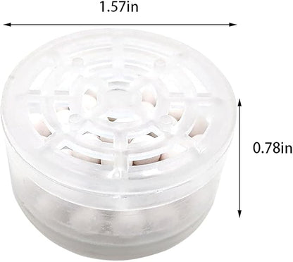 2pcs Shower Head Replacement Filter Cartridge - Chlorine & Flouride Shower Filter and Reduces Dissolved Solids - Hard Water Filter for Water Softener Shower Head