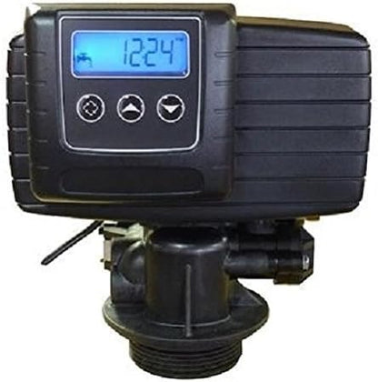 ABCwaters SS8-BLK Space Saver Fleck 5600sxt 48,000 Water Softener with Hardness Test + Install Kit, Black