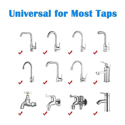 Sink Water Filter,360° Rotating Faucet Water Filter,Kitchen Bathroom Universal Swivel Sink Filter,with Extension Tube Removes Chlorine Fluoride Heavy Metals Hard Water for Home Kitchen