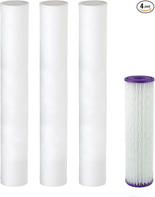 Aquasana EQ-303-20 and EQ-PFC.35 Replacement Filter Bundle for Rhino Whole House Filters