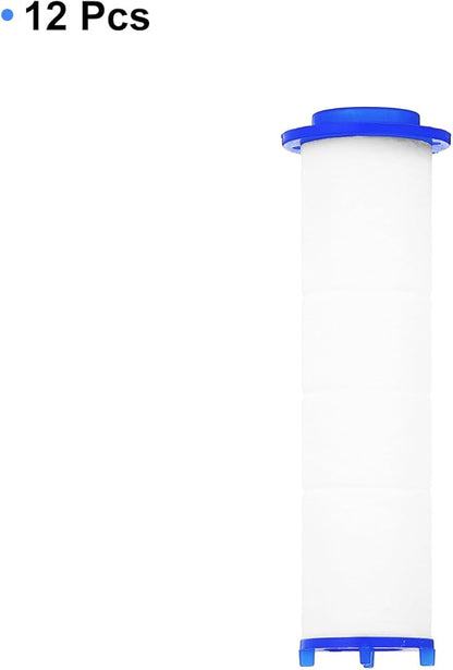 uxcell 12 Pcs Shower Head Filter 3.1 Inch PP Cotton Filter Cartridge Replacement High-Pressure Handheld Fan Shower Jet Sets