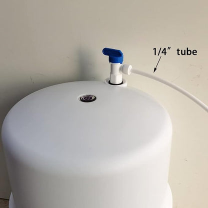 Malida Tank Ball Valve 1/4" FPT by 1/4",3/8" OD Tubing quick connector for RO Water Reverse Osmosis Filter system set of 4