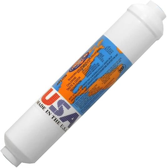 IPW Industries Inc-Omnipure - (K2548-KK) - 10" x 2" Remineralization Filters - Calcite Inline Filter 3/8" OD Quick Connect