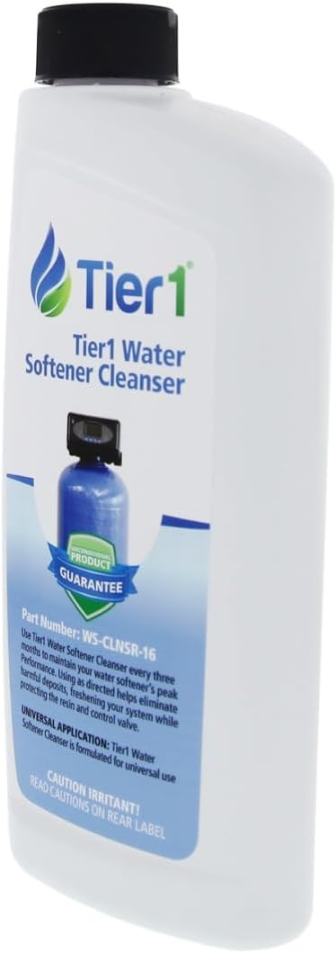 Tier1 Water Softener Cleanser 16 oz – 4 Pack | Universal Resin Cleaner for Most Water Softeners | Reduce Mineral Buildup & Odor | Direct-Pour Formula for Brine Wells | Maintain Peak System Performance