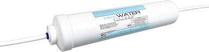 Inline Water Filter For Refrigerators, Ice Makers, Coffee Makers, Water Fountains, Water Coolers, Sink Faucets, RV, Campers, and Boats - with 1/4" Quick-Connect Fittings (Pack of 3)