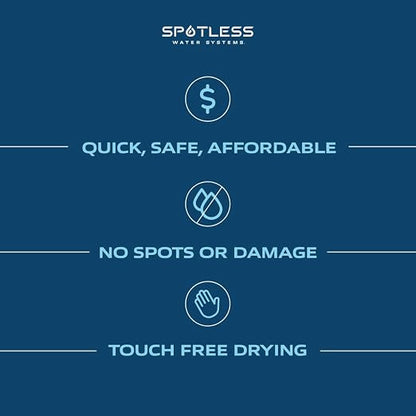 Spotless Water Systems - DI-120, Simple Window, Solar Panel, RV & Car Wash System, Works for All Vehicles, Motorcycles, Bikes, Boats, Planes, Yachts, Towel Drying Eliminated