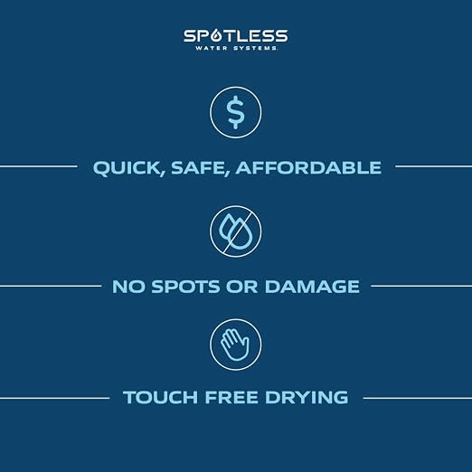 Spotless Water Systems - DIC-20, Simple Window, Solar Panel, RV & Car Wash System, Works for All Vehicles, Motorcycles, Bikes, Boats, Planes, Yachts, Towel Drying Eliminated