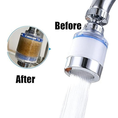 5 Pack Sink Water Faucet Filter Cartridge Replacements,Sink Water Filter Faucet Water Filter, Removes Chlorine Fluoride Heavy Metals,Soften Hard Water