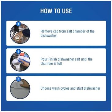 Finish Dishwasher Water Softener Salt for Bosch Dishwasher 6.6 lbs