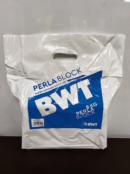 BWT SALTBLO Water Softener Block Salt, White, 8 kg, Set of 2 Pieces