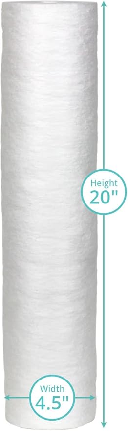 Aquasana Replacement 20-inch Sediment Pre-Filters for Low Maintenance Whole House Water Filtration Systems - EQ-PFC.2045K