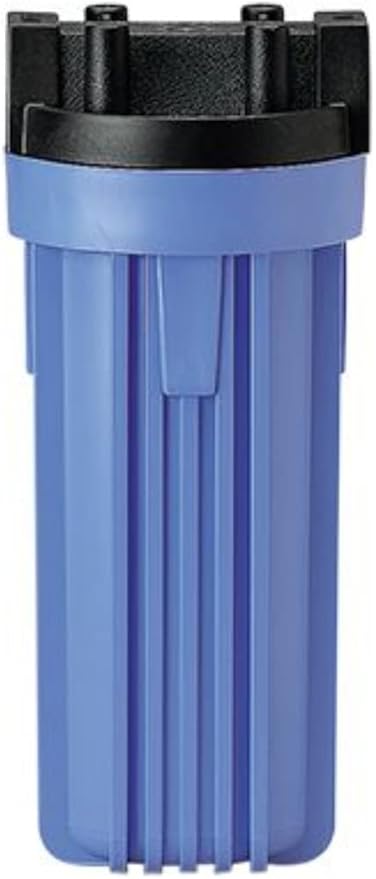 Pentair Pentek 150068 Traditional Standard Filter Housing, 3/4" NPT #10 Opaque Water Filter Housing with Mounting Bracket Cap, 10-Inch, Black/Blue