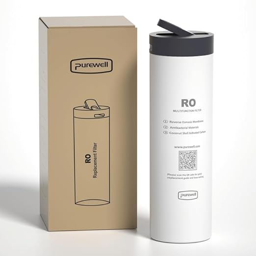 Purewell® K8680 Replacement RO Filter Cartridge，5-Stage Portable Water Filtration,Survival Gear Purification for Drinking，Team Camping，Travel