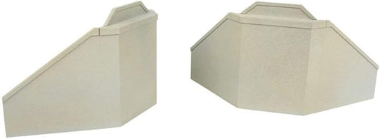 Walthers Cornerstone Single-Track Railroad Bridge Concrete Abutments pkg(2) 933-4551 HO Scale Model Railroad - Structure Kit