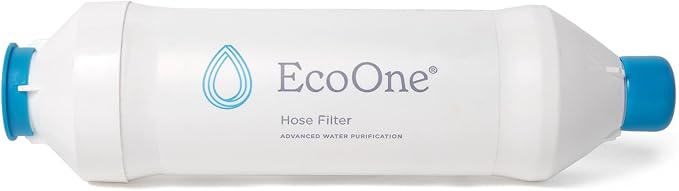 ecoone Hose Filter Advanced Purification Water Filter for Garden Hose Application | Inline Dual Stage Natural Carbon Hose Filter for Filling Hot Tub & Spa | Filters up to 40,000 Gallons